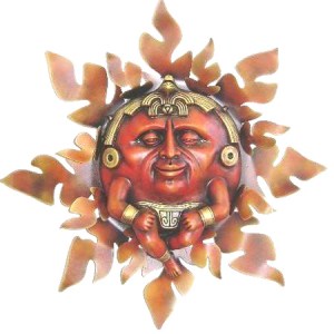 MAR-SCBMY clay sun face N°2 28″  31″